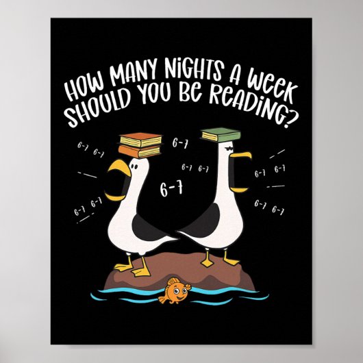 Leraar 67 Hoeveel avonden per week moet je lezen Poster (Voorkant)