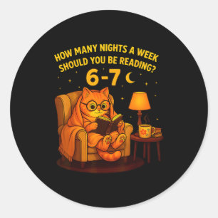 Leraar 67 Hoeveel Avonden Per Week Moet Je Lezen Ronde Sticker