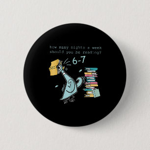 Leraar 6-7 Hoeveel nachten per week moet je lezen Ronde Button 5,7 Cm