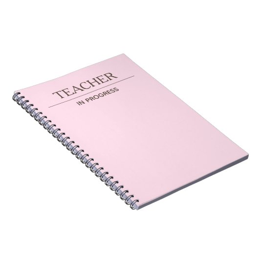 Leraar aan de gang Eenvoudig aangepast pasteel Not Notitieboek (Rechterzijde)