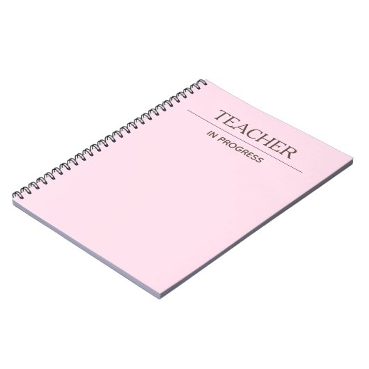 Leraar aan de gang Eenvoudig aangepast pasteel Not Notitieboek (Linkerzijde)