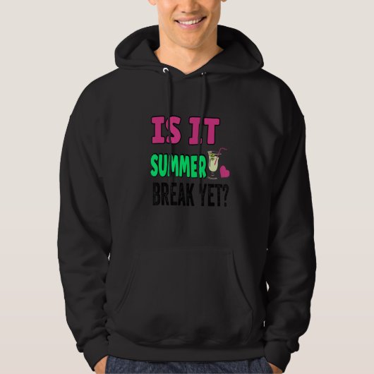 Leraar aan het einde van het jaar is zomerpauze, m hoodie (Voorkant)