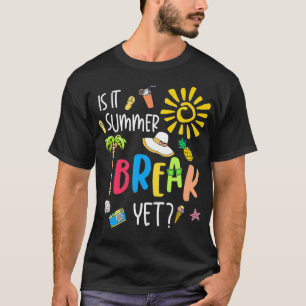 Leraar aan het einde van het jaar is zomerpauze, m t-shirt
