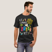 Leraar aan het einde van het jaar is zomerpauze, m t-shirt (Voorkant volledig)