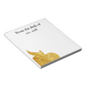Leraar Aangepaste Gold Apple Notitieblok (Schuin)