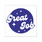 Leraar aanmoediging geweldige baan terug naar scho  zelfinktende stempel (Design)