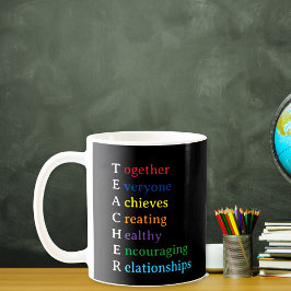 Leraar Acronym Fun Teacher Appreciation Koffiemok