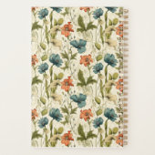 Leraar Afstudeergeschenk Botanische Wilde Bloemen  Planner (Achterkant)