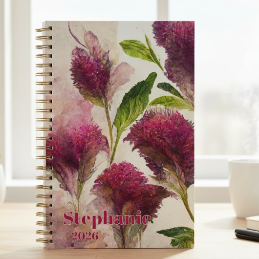 Leraar Afstudeergeschenk Wilde Bloem Botanisch Ges Planner