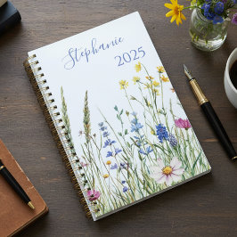 Leraar Afstudeergeschenk Wilde Bloem Botanisch Ges Planner