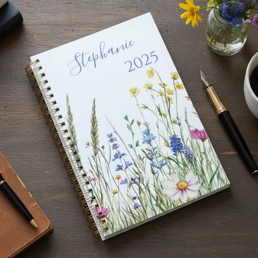 Leraar Afstudeergeschenk Wilde Bloem Botanisch Ges Planner