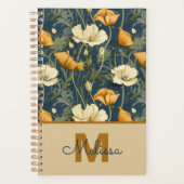 Leraar Afstudeergeschenk Wilde Bloemen Botanisch G Planner (Voorkant)