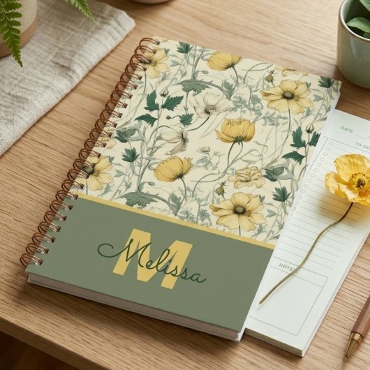 Leraar Afstudeergeschenk Wilde Bloemen Botanisch G Planner