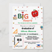 leraar afstuderen nodigen elementair afstuderen kaart (Voorkant)