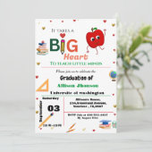 leraar afstuderen nodigen elementair afstuderen kaart (Staand voorkant)