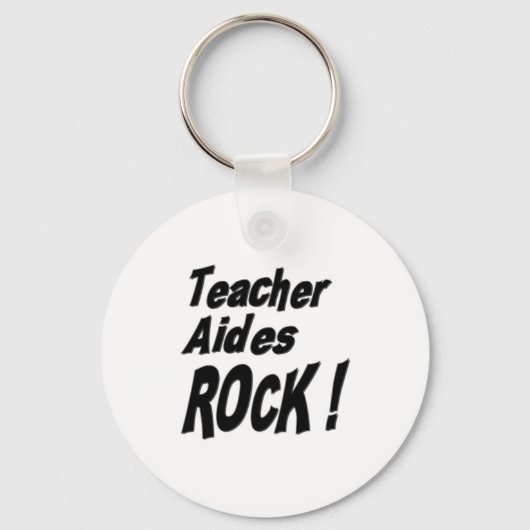 Leraar Aides Rock! Button Sleutelhanger (Voorkant)