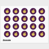 Leraar Appel Afstuderen Ronde Sticker (Vel)