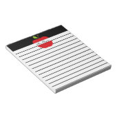 Leraar appel notitieblok (Schuin)