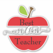 Leraar appel sticker (Voorkant)
