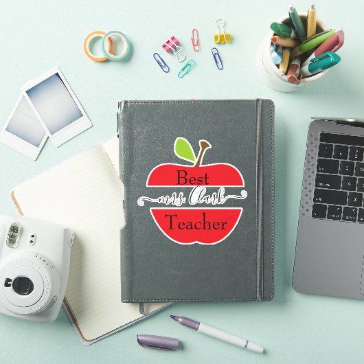 Leraar appel sticker (iPad Cover)