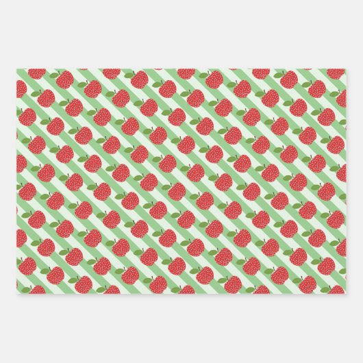 leraar appel waardering helder kleurrijk schattig inpakpapier vel (Voorkant 3)