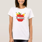 Leraar Apple Aangepast T-shirt (Voorkant)