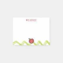 Leraar Apple Aangepaste Naam Monogram Post® Notes
