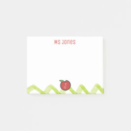 Leraar Apple Aangepaste Naam Monogram Post® Notes