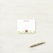 Leraar Apple Aangepaste Naam Monogram Post® Notes (Op bureau)