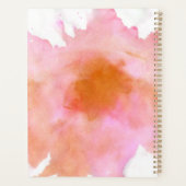 Leraar Apple Heart Monogram Naam Rood Roze Planner (Achterkant)