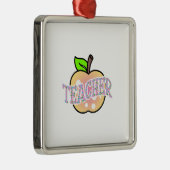 Leraar Apple Metalen Ornament (Rechts)