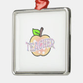 Leraar Apple Metalen Ornament (Links)
