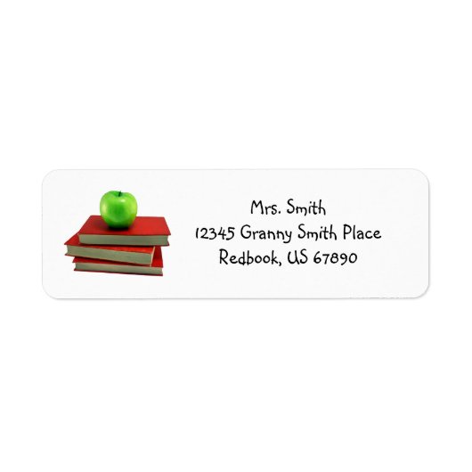 Leraar Apple op boekenlabels Etiket (Voorkant)