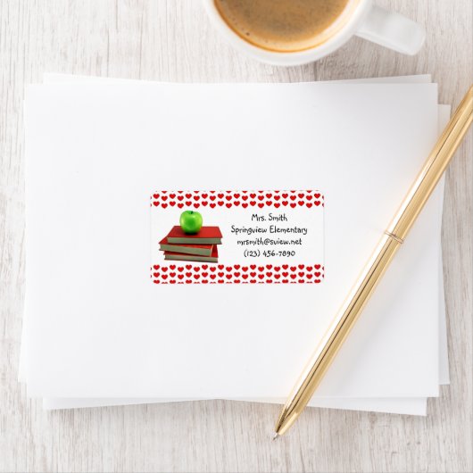 Leraar Apple op Books Info Labels (Insitu)