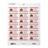 Leraar Apple op Books Info Labels (Full Sheet)