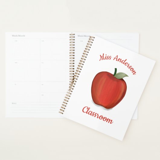 Leraar Apple persoonlijke cute Teacher Gift Planner (Display)