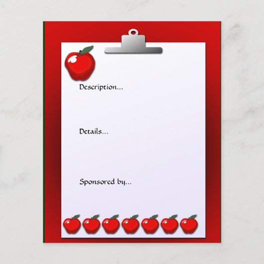 Leraar Apple Small Event Flyer (Achterkant)