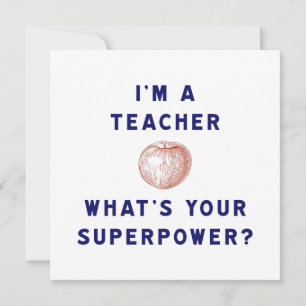 Leraar Apple Superkracht Onderwijs Cadeau