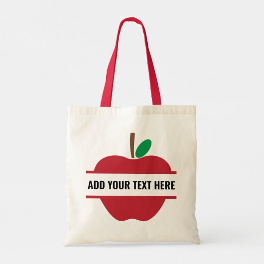  leraar Apple Tote Bag (Achterkant)