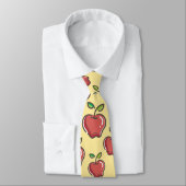 Leraar Apple Tree Patronen Voorschoolse Kunstleraa Stropdas (Gebonden)