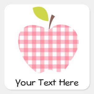  leraar Apple Vierkante Sticker
