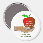 Leraar Apple-waardering Magneet (Voorkant / Achterkant)
