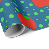 leraar Apple Worm Polka Dots Cadeaupapier (Rol Hoek)