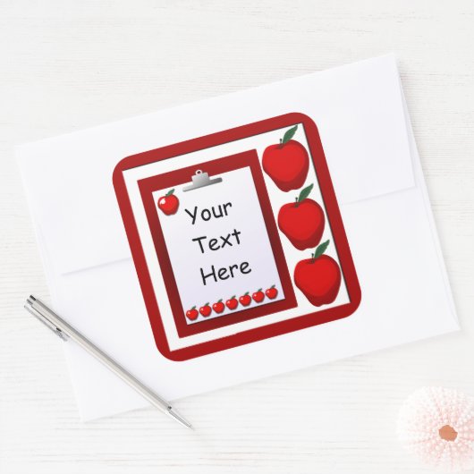 Leraar Apples Custom Sticker (Envelop)