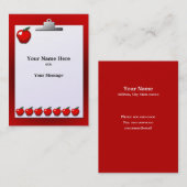 Leraar Apples Visitekaartje (Voorkant / Achterkant)