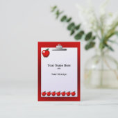 Leraar Apples Visitekaartje (Staand voorkant)