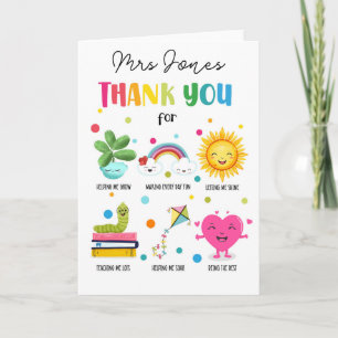 Leraar appreciatie Bedankt Card afstuderen Kaart
