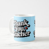 Leraar appreciatie Bedankt Koffiemok (Voorkant links)