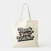 Leraar appreciatie Bedankt Tote Bag (Achterkant)