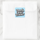 Leraar appreciatie Bedankt Vierkante Sticker (Tas)